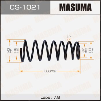 Фото пружина подвески masuma rear caldina/ st195