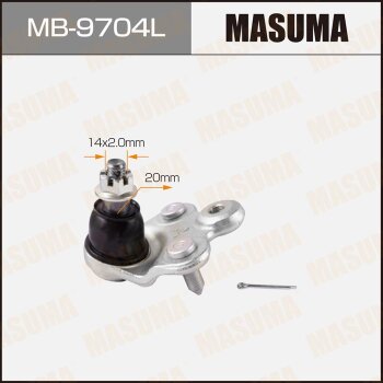 Фото шаровая опора masuma front low honda civic / fd1, fd3