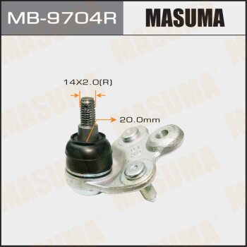 Фото шаровая опора masuma front low honda civic / fd1, fd3