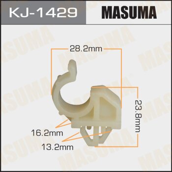 Фото клипса крепежная masuma 1429-kj