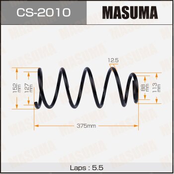 Фото пружина подвески masuma front sunny/ b15