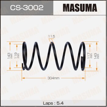 Фото пружина подвески masuma rear pajero io/ h76w