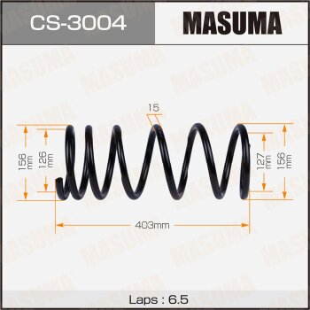 Фото пружина подвески masuma rear delica/ pe8w