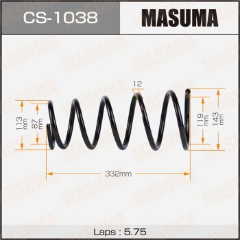 Фото пружина подвески masuma rear caldina/ at211