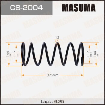 Фото пружина подвески masuma rear presage/ u30