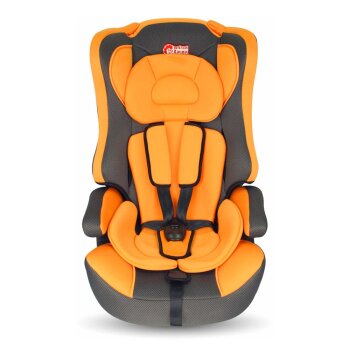Кресло а/м, Детское "Веселый Ёжик" I,II,III гр. (9-36кг) ОРАНЖ (1/4)