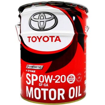 Масло моторное TOYOTA 0W20 SP/GF-6A синтетика 20л