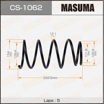 Фото пружина подвески masuma front vitz/scp10