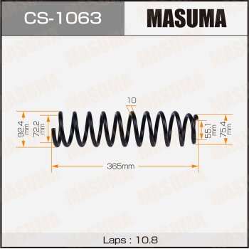 Фото пружина подвески masuma rear vitz/ncp15