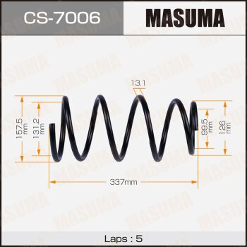 Фото пружина подвески masuma rear forester/ sg5