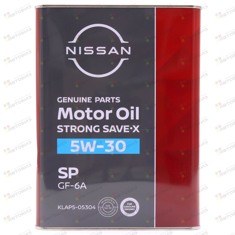 Масло моторное NISSAN STRONG SAVE X 5W30 SN/SP GF-5/GF-6A 4л (1/6