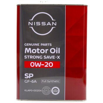Масло моторное NISSAN STRONG SAVE X 0W20 SP/GF-6A 4л (1/6)