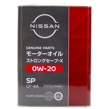 Масло моторное NISSAN STRONG SAVE X 0W20 SP/GF-6A 4л (1/6)
