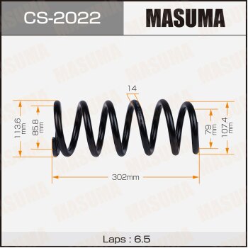 Фото пружина подвески masuma rear wingroad/ whny11