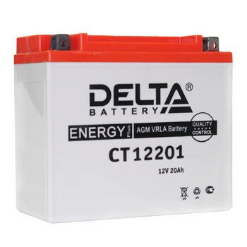АКБ для мото DELTA AGM 20 Ач, CCA 260A, 181*77*167