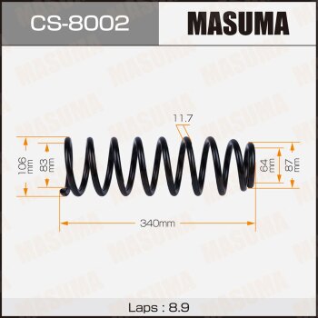 Фото пружина подвески masuma rear escudo/ sq416l, sq420l, sq420w