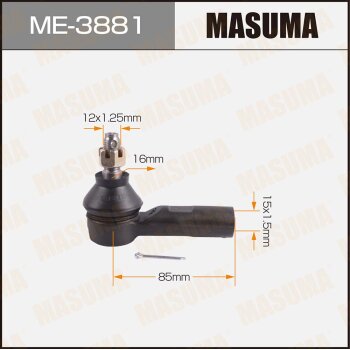 Фото наконечник рулевой тяги masuma toyota hilux / kun15, tgn1# 05-15