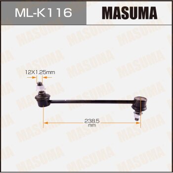 Тяга стабилизатора перподв L/R MASUMA MLK116