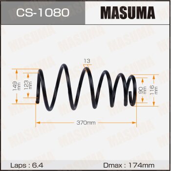 Фото пружина подвески masuma rear camry/ acv30