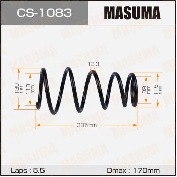 Фото пружина подвески masuma rear camry/ acv45