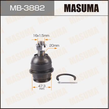 Фото шаровая опора masuma front low toyota hilux / kun15