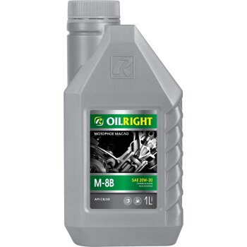 Масло моторное OILRIGHT М-8В (20W20) CB/SD минеральное 1л (1/8)
