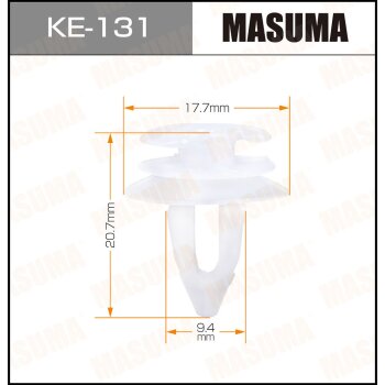 Фото клипса автомобильная (автокрепеж) masuma 131-ke [уп.50]