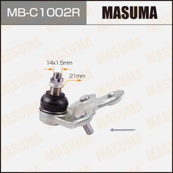 Фото шаровая опора masuma front low toyota highlander / asu40, gsu45 09- rh