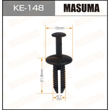 Фото клипса автомобильная (автокрепеж) masuma 148-ke [уп.50]