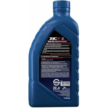 Масло моторное ZIC M5 4T 10w40 SL/SJ (п/синт. для мот. с 4-х такт. двиг.) 1л (1/12)