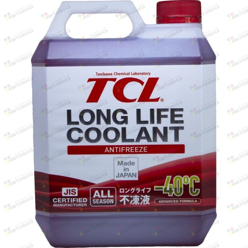 Антифриз TCL LLC -40C красный 4л (1/6) LLC01236: купить в интернет ...