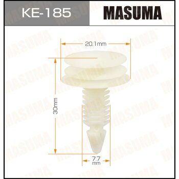 Фото клипса автомобильная (автокрепеж) masuma 185-ke [уп.50]