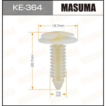 Фото клипса автомобильная (автокрепеж) masuma 364-ke [уп.50]