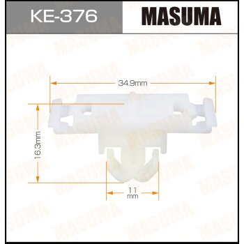 Фото клипса автомобильная (автокрепеж) masuma 376-ke [уп.50]