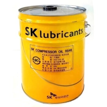 Масло компрессорное ZIC SK Compressor RS46 (до -30 С, для ротационных пластинчатых и винт. компр) 20л