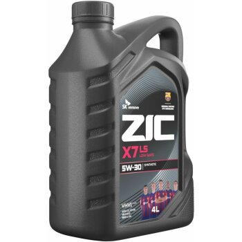 Масло моторное ZIC X7 LS 5w30 SN/CF, ACEA C3, Dexos2 4л (универсальная синтетика) (1/4)