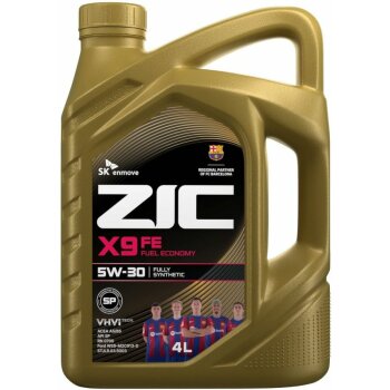 Масло моторное ZIC X9 FE 5w30 SP/CF, ACEA A5/B5 Ford 4л (универс., полностью синт.) (1/4)