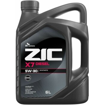 Масло моторное ZIC X7 Diesel 5w30 CF/SL (ACEA A3/B3, A3/B4) 6л (синтетика) (1/3)