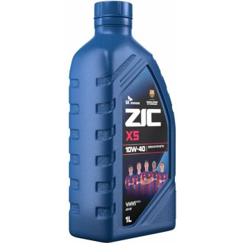Масло моторное ZIC X5 10w40 SP/SN Plus (бензин, п/синт.) 1л (1/12)