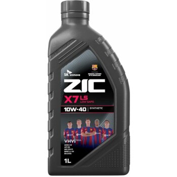 Масло моторное ZIC X7 LS 10w40 SN/CF, ACEA C3 1л (универсальная синтетика) (1/12)