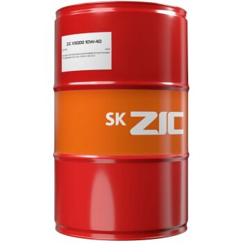 Масло моторное ZIC X5000 10w40 CI-4/SL (ACEA E7 (E5, E3)) /JASO DH-1 200л (дизель, п/синт.)