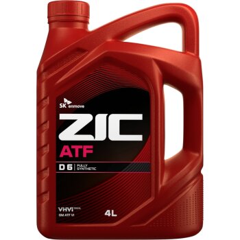 Жидкость трансмиссионная ZIC ATF D6 4л (синтетика) (1/4)