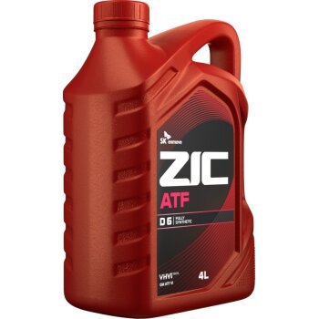 Жидкость трансмиссионная ZIC ATF D6 4л (синтетика) (1/4)