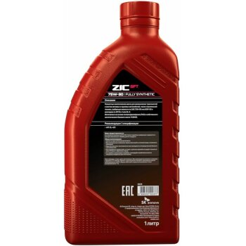Жидкость трансмиссионная ZIC трансм. GFT 75w90 GL-4/5 1л (синт., допуски MT-1, ZF, MAN, Scania) (1/12)