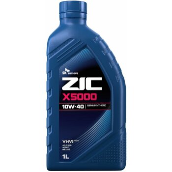 Масло моторное ZIC X5000 10w40 CI-4/SL (ACEA E7 (E5, E3)) /JASO DH-1 1л (дизель, п/синт.) (1/12)
