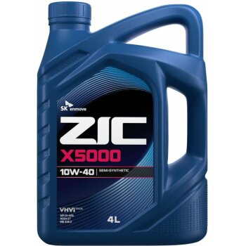 Масло моторное ZIC X5000 10w40 CI-4/SL (ACEA E7 (E5, E3)) /JASO DH-1 4л (дизель, п/синт.) (1/4)