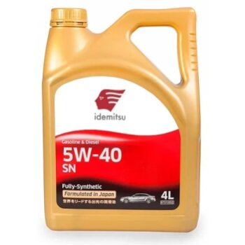 Масло моторное IDEMITSU FULLY-SYNTHETIC 5W40 SN бензин, синтетика 4л (1/6)