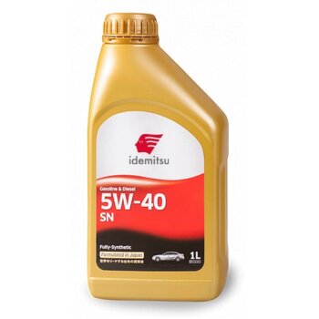 Масло моторное IDEMITSU FULLY-SYNTHETIC 5W40 SN бензин, синтетика 1л (1/24)
