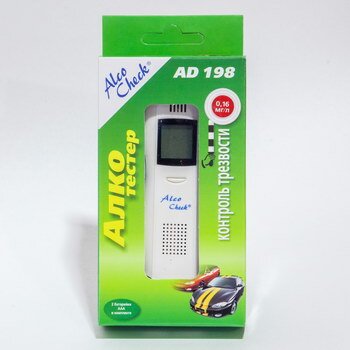 Алкотестер "AD" электронный, LCD индикация, в Коробочке