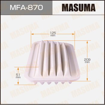 Воздушный фильтр A-747  (1/40) MASUMA MFA870